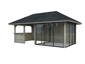 Bianca 16,6 m2 - grau, Set 208 Slide