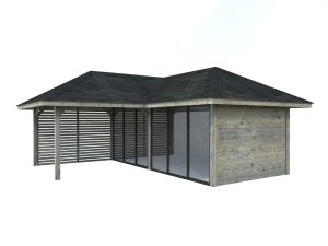 Bianca 24,9 m2 - grau, Set 213 Slide
