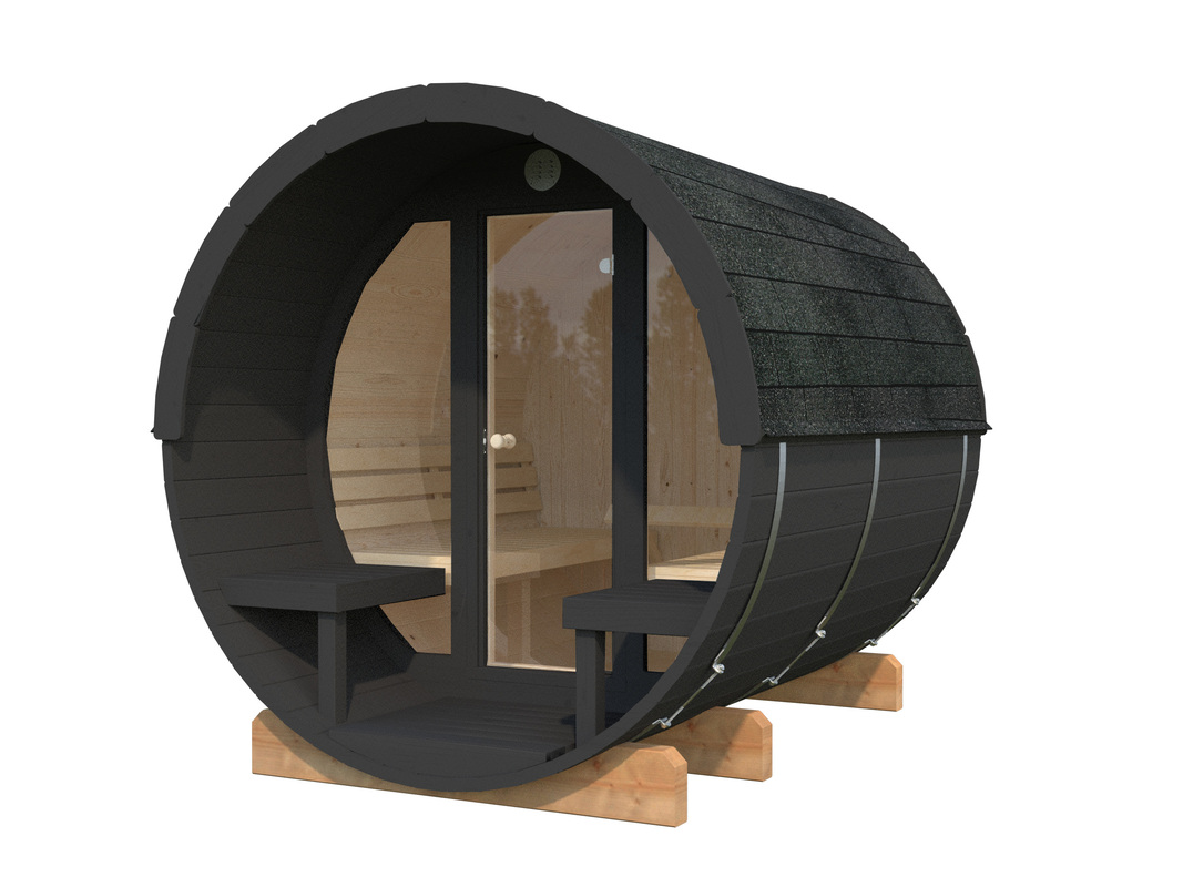 341_Palmako_GardenSpa_Anita_1.3+0.7_m2_glass_wall_RAL7016+RAL7016