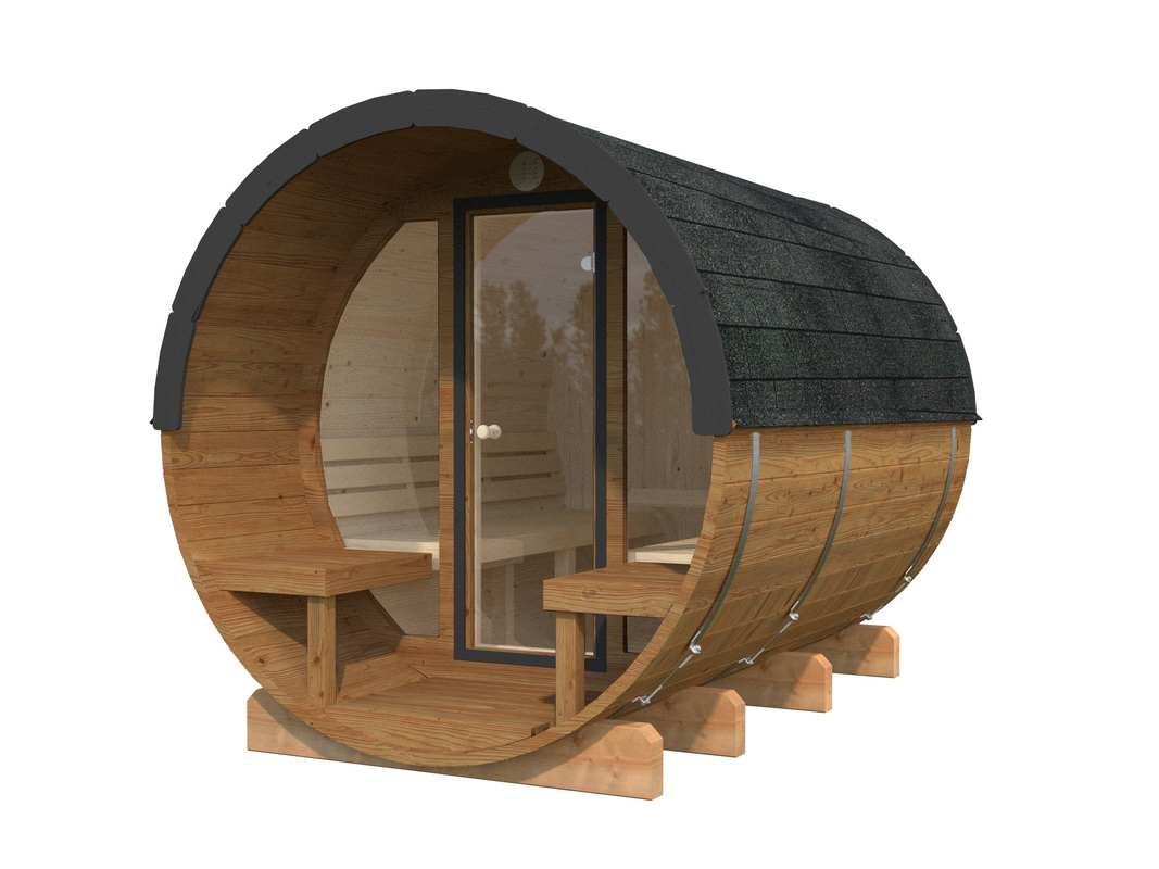 411_Palmako_GardenSpa_Anita_1.6+0.9_m2_glass_wall_bnglaze+RAL7016