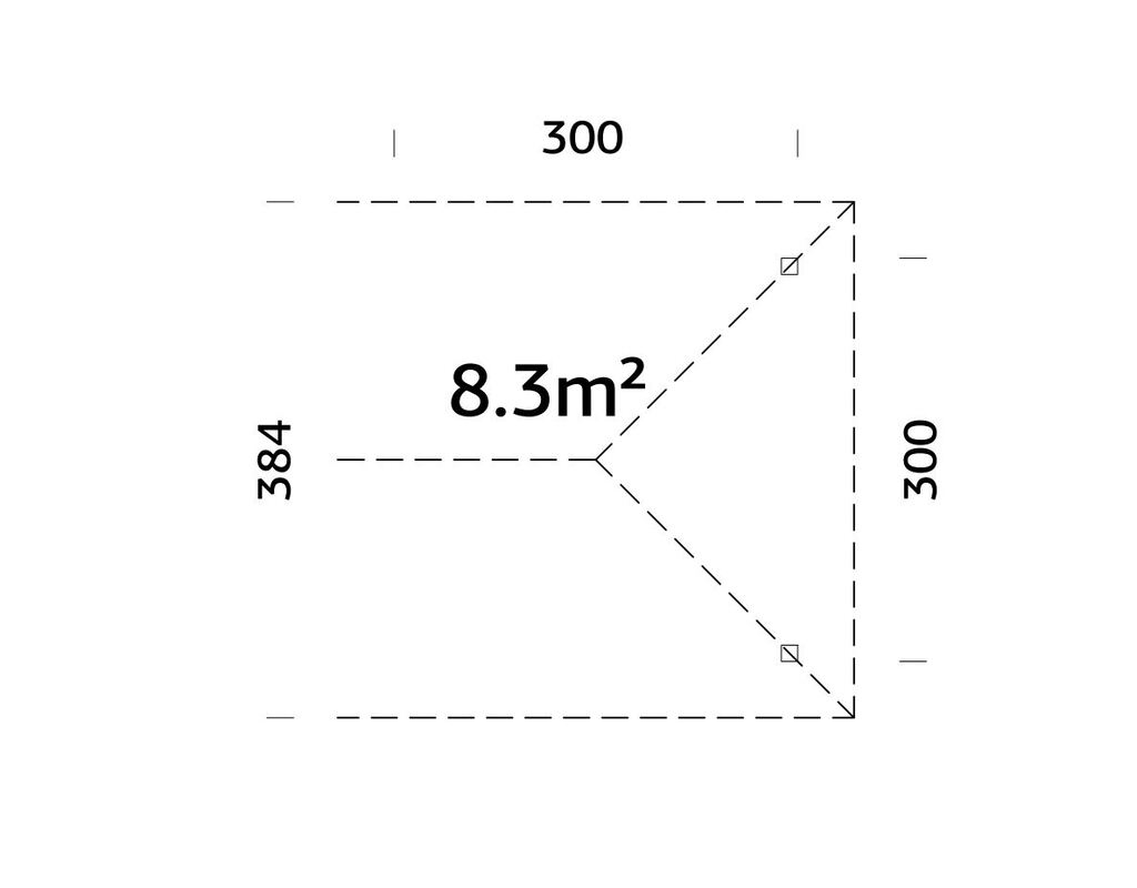 6.1_Palmako_Connect_Bianca_Extra_Roof_with_2_posts_measures