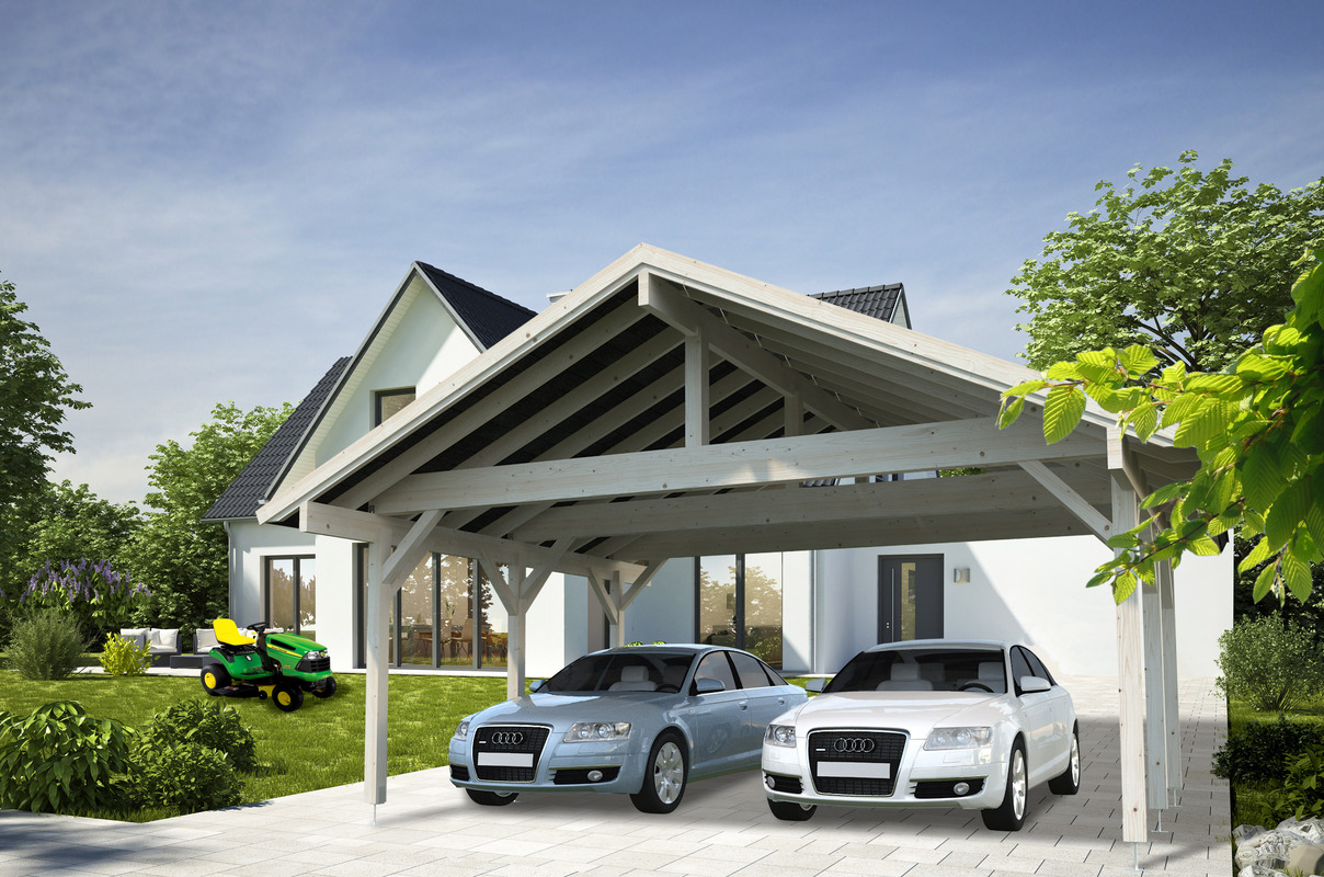 Haus Standard weiß mit Garage