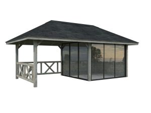 Bianca 16,6 m2 - grau, Set 203 Slide