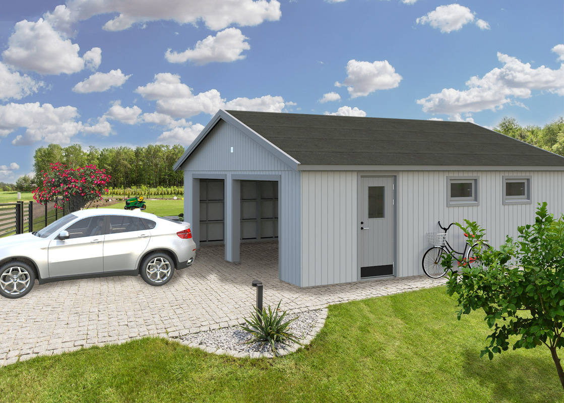Exterior of modern house