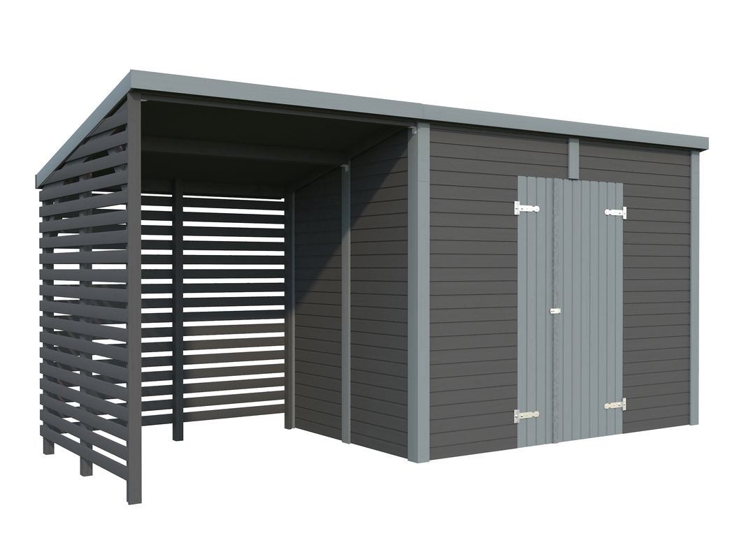 381_Palmako_Shed_Leif_4.5+2.9_m2_RAL7012+RAL7042