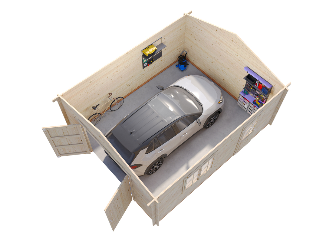 3_Palmako_garage_Roger_23.9_m2_wooden gate_3D_cut