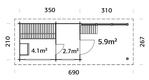 Sanna 6,8+5,9 m2 – Bild 14