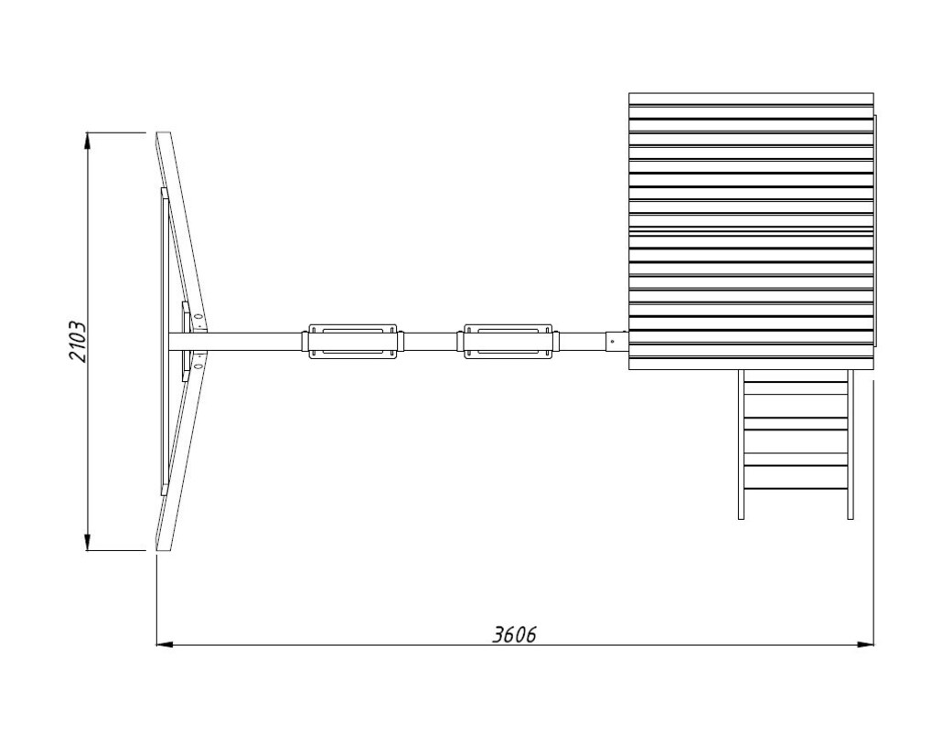 6.1_Palmako_Kids_Jesper_Set2-Tower_with_Roof+Swing_beam_measures