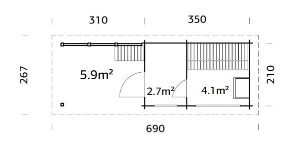 Sanna 6,8+5,9 m2 – Bild 13