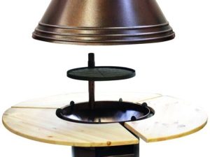 Grillanlage, Haube und Tisch für Eva