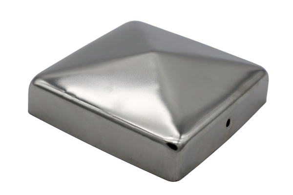 Pfostenkappe Pyramide Edelstahl für 90 x 90 mm Pfosten – Bild 2