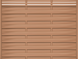 Flores Dichtzaun Bangkirai 180x180 cm mit Rankgitter VE = 006, FSC-zertifiziert (FSC 100%)
