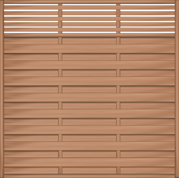 Flores Dichtzaun Bangkirai 180x180 cm mit Rankgitter VE = 006, FSC-zertifiziert (FSC 100%)