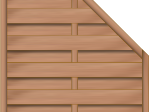 Flores Dichtzaun Bangkirai 90x180/90 cm geschlossen VE = 006, FSC-zertifiziert (FSC 100%)