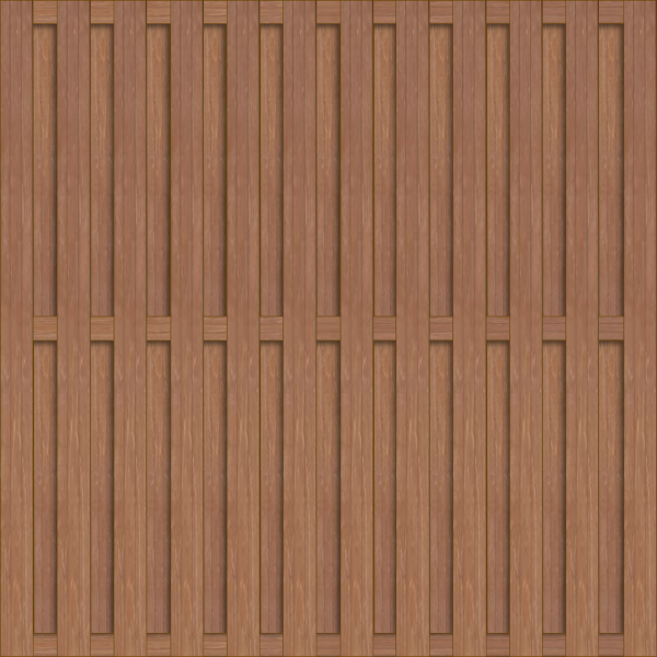 Borneo Bohlenzaun Bangkirai 180x180 cm VE = 006, FSC-zertifiziert (FSC 100%)