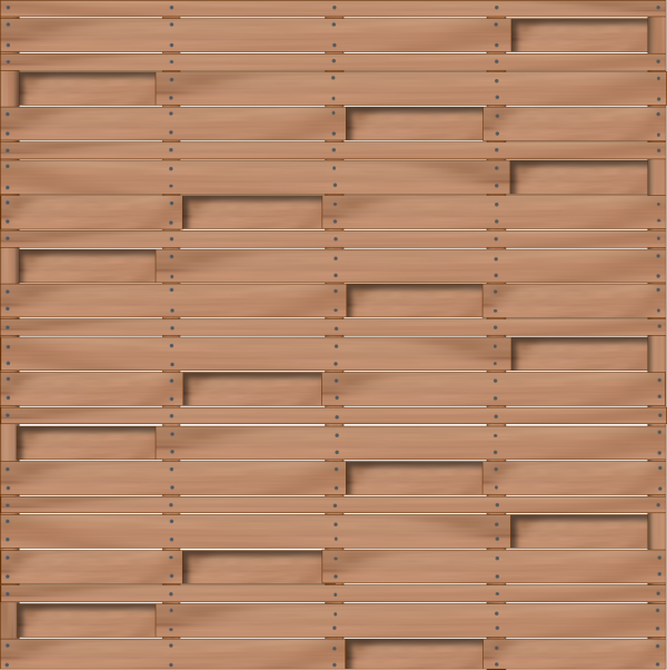 Madura Sichtschutzzaun Keruing 180x180 cm, natur VE = 026, FSC-zertifiziert (FSC 100%)