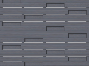 Madura Sichtschutzzaun Keruing 180x180 cm, grau farbvorbehandelt VE = 026, FSC-zertifiziert (FSC 100%)