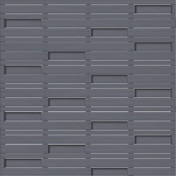 Madura Sichtschutzzaun Keruing 180x180 cm, grau farbvorbehandelt VE = 026, FSC-zertifiziert (FSC 100%)