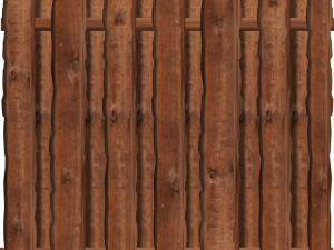 Bohlenzaun Ponderosa KDI braun 180 x 180 cm VE = 016