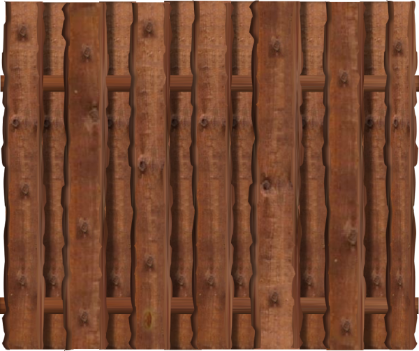 Bohlenzaun Ponderosa KDI braun 180 x 150 cm VE = 016