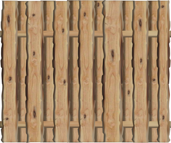 Bohlenzaun Ponderosa, Lärche KD 18 % 180 x 150 cm VE = 016