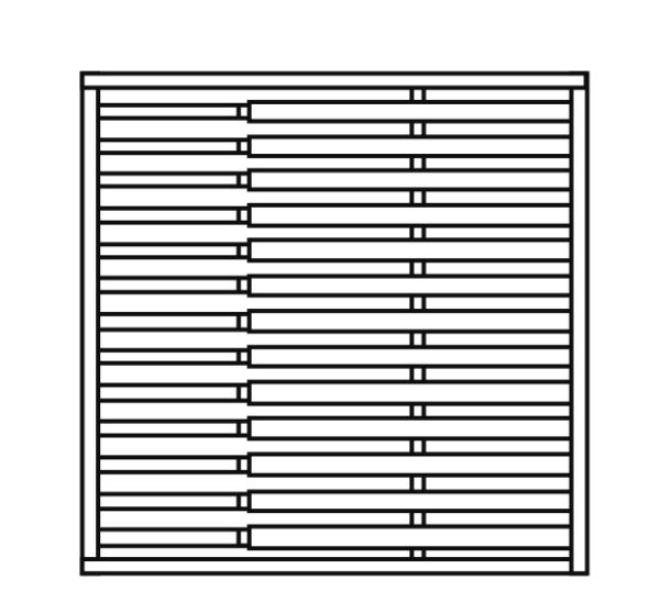 Real classic Lamellenzaun 180 x 180 cm VE = 030 – Bild 5