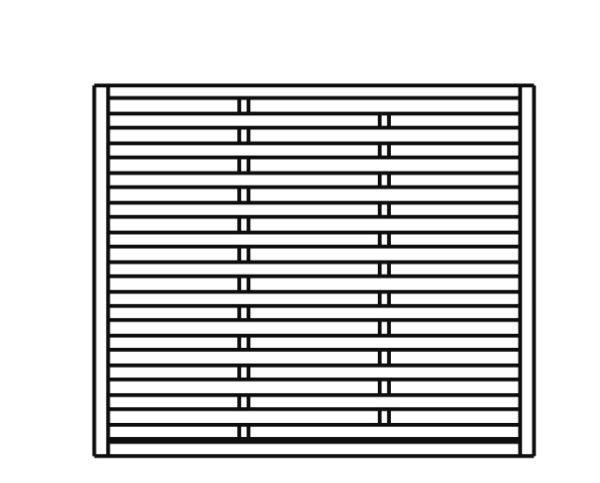 Real classic Lamellenzaun 180 x 150 cm VE = 030 – Bild 5