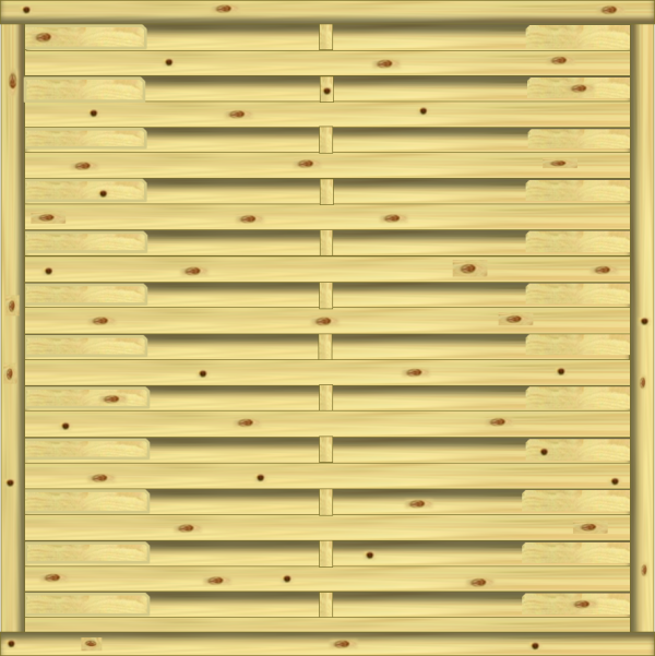 Real classic Lamellenzaun 150 x 150 cm VE = 030