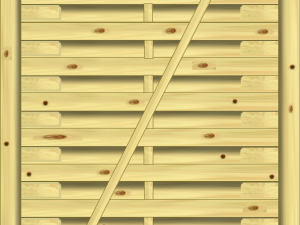 Real classic Lamellenzauntürelement 100 x 180 cm VE = 003