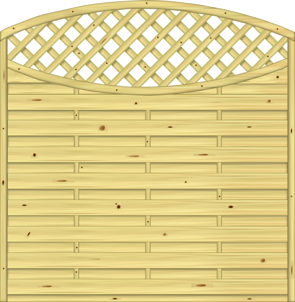 Monegro structur Dichtzaun m. Rankgitter 180 x 180/161 cm VE = 024