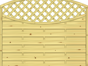 Monegro structur Dichtzaun m. Rankgitter 180 x 150/131 cm VE = 024