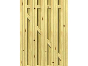 Herrera classic Staketen-Sichtschutztür 100 x 180 cm VE = 006