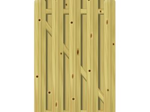 Huelva classic Staketen-Sichtschutztür 100 x 180/161 cm VE = 006