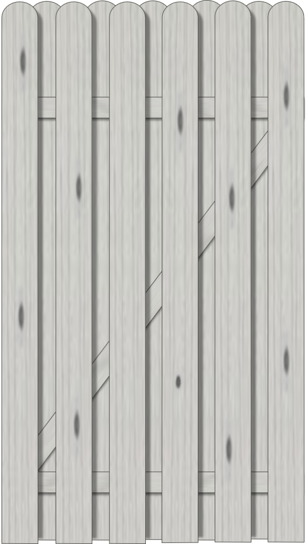 Vitoria Bohlenzauntür, Fichte Grau 100x180 cm VE = 006