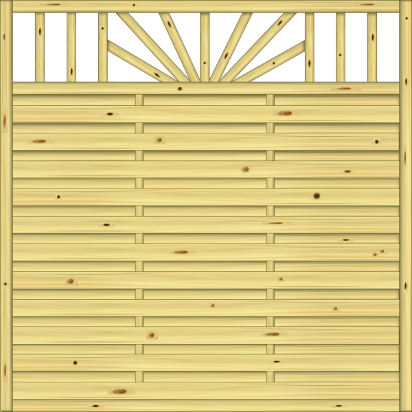 Medina classic Dichtzaun gerade 180 x 180 cm VE = 015