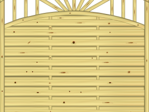 Medina classic Dichtzaun mit Oberbogen 180 x 160/180 cm VE = 015