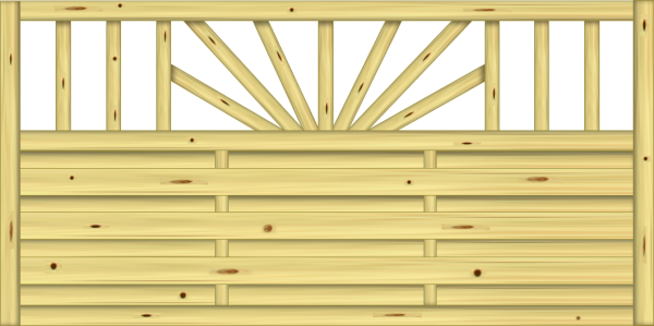 Medina classic Vorgartenzaun 180 x 90 cm VE = 006
