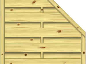 Madras structur Dichtzaun Abschluss 90 x 180/90 cm VE = 006