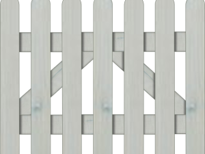 Holsteinzaun >95< Fichte Grauweiß 100 x 80 cm, Pforte VE = 005