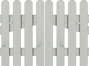 Holsteinzaun >95< Fichte Grauweiß 300 x 80 cm, Doppeltor VE = 003