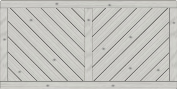 Lugano Vorgartenzaun, Fichte Grau 180x90 cm, geschlossen VE = 006