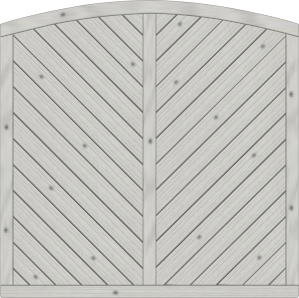 Lyon Dichtzaun, Fichte Grau 180x180/165 cm, geschlossen VE = 012
