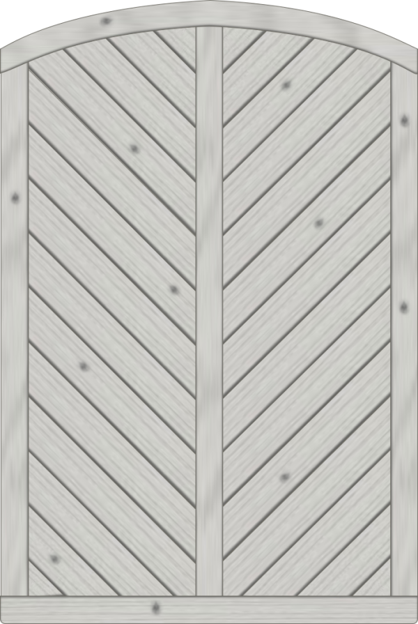 Lyon Dichtzaun, Fichte Grau 120x180/165 cm, geschlossen VE = 006