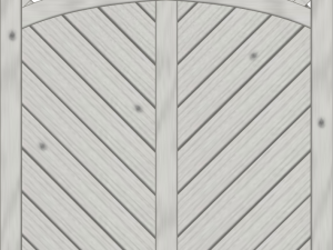 Lyon Dichtzaun, Fichte Grau 120x180/165 cm, mit Rankgitter VE = 006