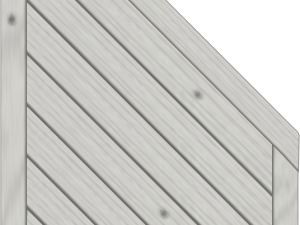 Lyon Dichtzaun, Fichte Grau 90x165/80 cm, geschlossen VE = 006