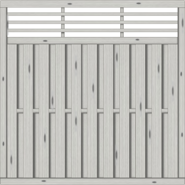 Locarno Dichtzaun, Fichte Grau 180x180 cm VE = 012