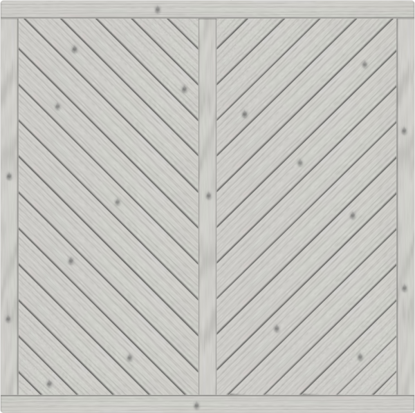 Lugano Dichtzaun, Fichte Grau 180x180 cm, geschlossen VE = 012