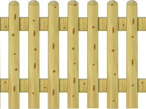 Staketenzaun >80< classic gerade 200 x 80 cm VE = 025