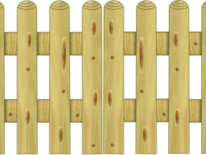 Staketenzaun >80< classic gerade 300 x 60 cm Doppeltor VE = 000