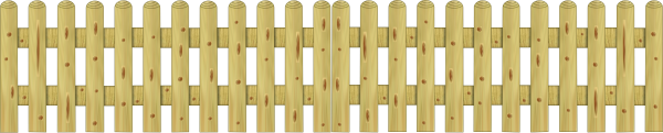 Staketenzaun >80< classic gerade 300 x 60 cm Doppeltor VE = 000